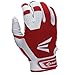 Easton Youth HS3 Batting Gloves, White/Red, Medium