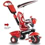Smart Trike 1560511LED Deluxe Baby to Toddler Tricycle with Light Reflector Kit - Red