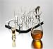 DECANTER WITH 6 CORDIAL GLASSES ON MIRROR TRAY