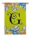 Gablecrest Monogram Silk Reflections Regular Size Flag - G