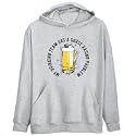 Hoodie Mens Heather Gray " My drinking team has a Horse Racing problem " Sports