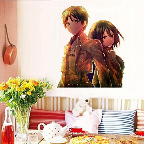 Home Decor Anime Full Color Wall Stickers of Attack on Titan 019 (60cm X 51cm)