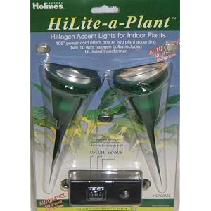 HiLite-A-Plant Halogen Accent Light for Plants - Auto On/Off Sensor
