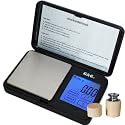 100g/0,01g TS-Schwarz Feinwaage Taschenwaage + 100g M1 Kalibriergewicht Digitalwaage Münzwaage Goldwaage