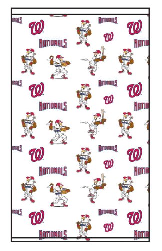 Roller Shades MLB Washington Nationals Mascot Pattern - White Background 0579_0010