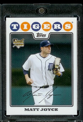 Matt Joyce RC - Rookie Card - Detroit Tigers - 2008 Topps Updates & Highlights Baseball Card in Protective Screw Down Display Case!