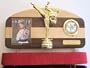Martial Arts Belt Display with a Kick ! Signature Maple - Walnut