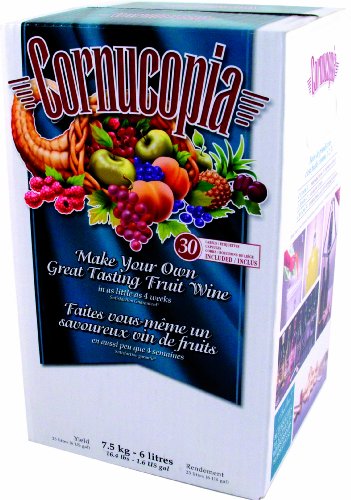 Cornucopia Fruit Wine Making Kit, White Peach Sauvignon Blanc, 16.4-Pound Box