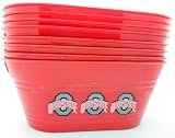 Lot of 8 Ohio State Buckeyes Bucket Oval Tub Tailgate Party Container