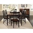 8 Pc Butterfly Leg Table Set - Oak/ Espresso&nbsp;