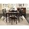 8 Pc Butterfly Leg Table Set - Oak/ Espresso&nbsp;