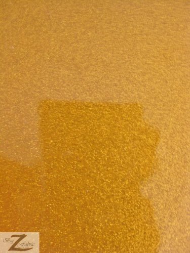 VINYL FAUX FAKE LEATHER SPARKLE GLITTER FABRIC - Gold - 54