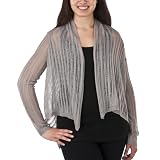 Juniors' Plus-Size Pure Energy Gray Long-Sleeve Cardigan