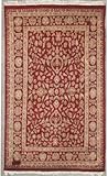 IMAGE OF 4'2 x 6'0 Pak Persian Area Rug with Silk & Wool Pile - | Category 4x6 Rug | Handmade Pak Persian Silk and Wool Rugs