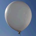 Luftballons, Ballongirlanden, L&auml;nge ca. 5 Meter, weiss, metallic