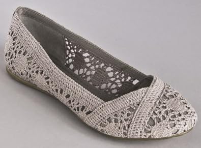Soda Faddy Cute Casual Crochet Slip On Ballet Flat