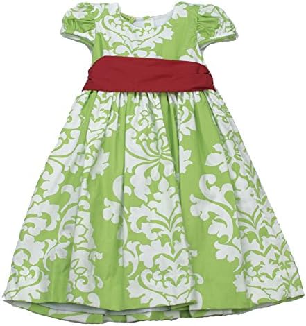 Le Za Me Crimson and Kiwi Dress - Girl's Size 5
