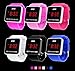 SKMEI Touch Screen Digital LED Waterproof Boys Girls Sport Casual Wrist Watches (Rose Red)