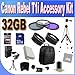 Canon T1i Accessory Saver Kit (58mm Wide Angle Lens + 58mm 2X Telephoto Lens + 58mm 3 Piece Filter Kit + 32GB SDHC Memory + Extended Life Battery + Ac/Dc Charger + USB Card Reader + Deluxe Camera Backpack + Full Size Tripod + Microfiber Cleaning Cloth + LCD Screen Protectors + Mini Tripod + Accessory Saver Bundle!)