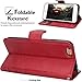 iPhone 6s Plus Wallet Case,iPhone 6 Plus Wallet Case,ACO-UINT Premium Retro Embossed Flower Wallet Leather Case,Folio Book Cover Strap Case with Card Slots for iPhone 6/6s Plus[Wine red]