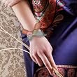 Knit Me Tie Me Bracelet Salmon Pink (Femme Frivolity)