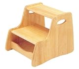 Pin Furniture - Natural Wooden Step Stool