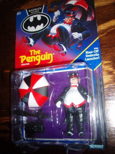  BATMAN RETURNS " THE PENGUIN " w/ BLAST-OFF UMBRELLA LAUNCHER MOC