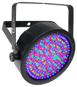 Chauvet Lighting EZpar64 RGBA Black Battery Operated Par Style LED Wash with IRC Compatibility - Black