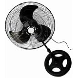 Hydrofarm ACFP18 18-Inch Active Air Commercial Oscillating Pedestal Fan with Stable Base
