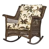 51gZOwFLedL. SL160  Outdoor Patio Tropiji Beige Wicker Rocking Chair             
