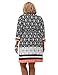 Sandra Darren Women Plus Size 3/4 Sleeve Printed Shirt Dress - Wear to Work