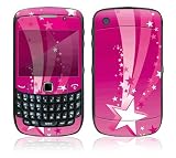 Pink Stars Design Decal Skin Sticker for BlackBerry Curve 8500 Cell Phone
