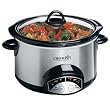 Crock-Pot 38501-C 5-Quart Round Programmable Slow Cooker, Stainless Steel