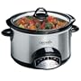 Crock-Pot 38501-C 5-Quart Round Programmable Slow Cooker, Stainless Steel