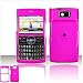 PCMICROSTORE Brand Samsung BlackJack II SGH-i617 i617 Solid Magenta Snap-On Case Cover with Removable Swivel Belt Clip (NOT compatible with BlackJack i607)