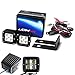 iJDMTOY Rear Bumper LED Pod Lamp Kit For 2018-up Jeep Wrangler JL, Includes (2) 20W High Power CREE LED Pods, Rear Bumper Frame Mounting Brackets & Wiring Relay Harness