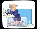 Mouse Pad with laboratory, cat, scientist, sleeping, chemistry