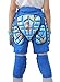 4UGoods Kids EVA Padded Shorts Ski Skate Hip Pad Protective Gear Pants (Blue, S ( Waist 22.3