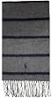 Men's Polo by Ralph Lauren Winter Scarf Wool Blend Grey with Navy Stripes