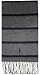 Men's Polo by Ralph Lauren Winter Scarf Wool Blend Grey with Navy Stripes
