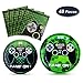 WERNNSAI Game Party Supplies Kit - Video Game Themed Party Packs for Boys Kids Birthday Baby Shower Game Lovers Dinner Dessert Plates Napkins Serves 16 Guests 48 Pieces