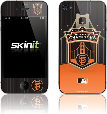Skinit San Francisco Giants - World Series Champions Logo 10 Vinyl Skin for Apple iPhone 4 / 4S