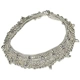 Anklet Chains Foot Jewelery In Sterling Silver 193 gms. 10 