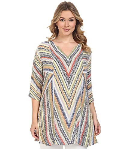 [ニックゾー] NIC+ZOE レディース Plus Size Chevron Tunic トップス [並行輸入品]