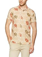 Meltin Pot Camisa Hombre Lino Charlyl (Beige)