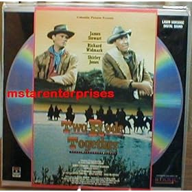 Two Rode Together Starring James Stewart, Richard Widmark, Shirley Jones Laser Disc