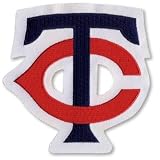 2 Patch Pack - Minnesota Twins ''TC'' Retro MLB Baseball Jersey Sleeve Patches 1987-2001