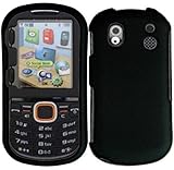 Samsung Intensity 2 II U460 Rubberized Black HARD PROTECTOR COVER CASE/SNAP ....