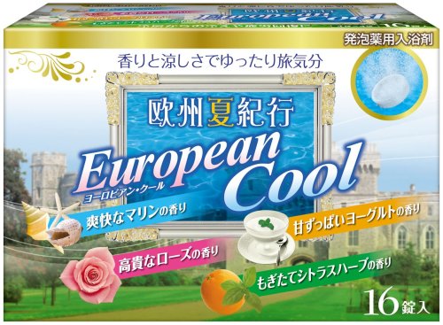発泡薬用入浴剤 欧州夏紀行 ヨーロピアンCOOL 16錠入