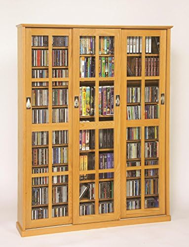 Leslie Dame Multimedia Wall Cabinet Oak